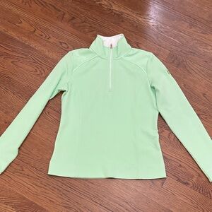 Fairway & Greene Lime Green  Ladies Golf Quaterzip